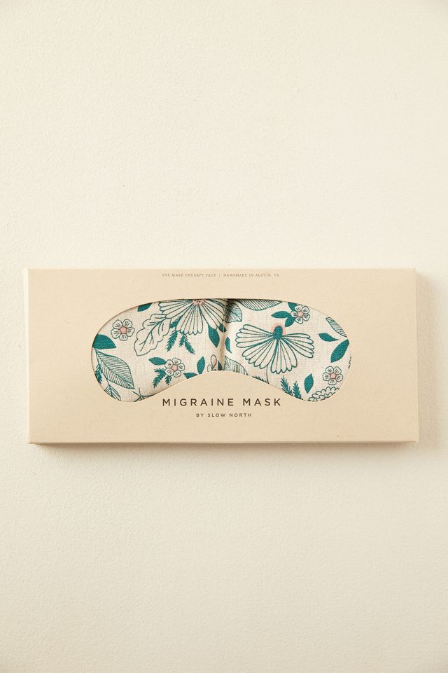 Migraine Eye Mask, Botanical Print #1