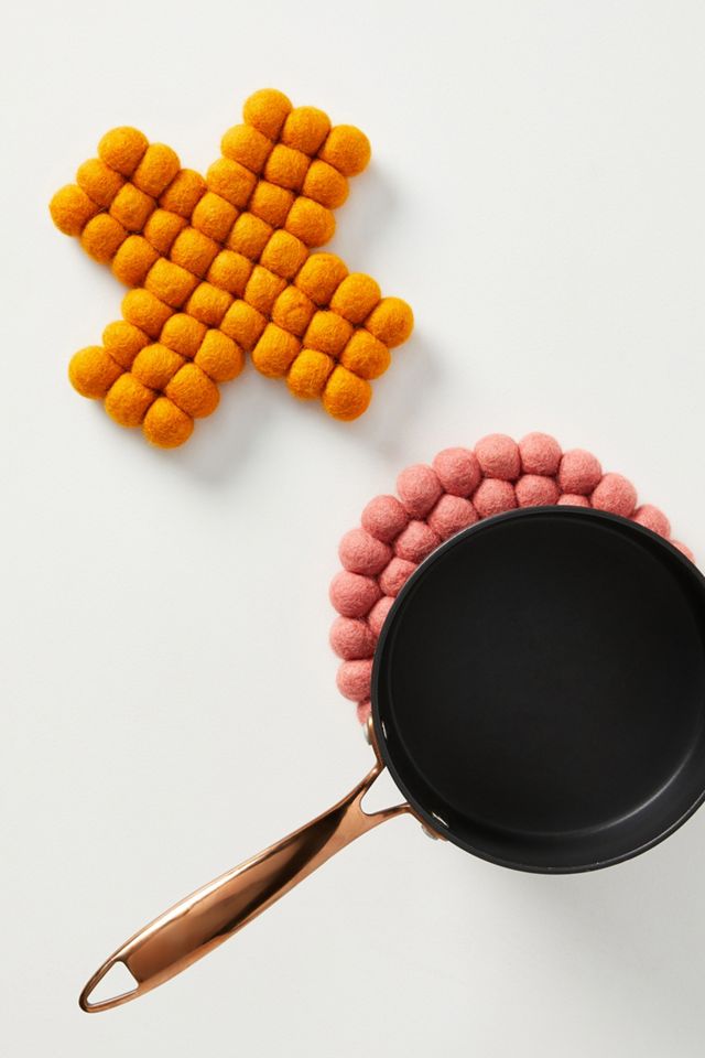 Heartfelt by Anthropologie XO Felted Wool Trivets, Set of 2 #1