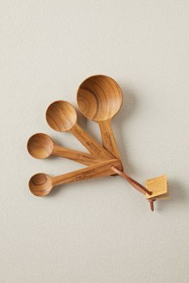 Teak Measuring Spoons