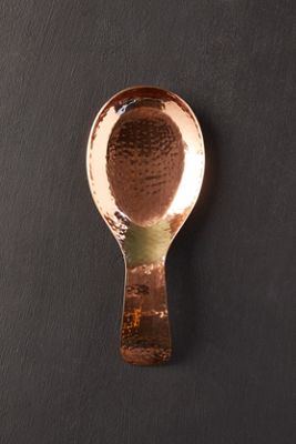 Hammered Copper Spoon Rest