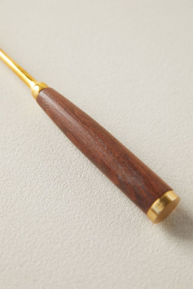 Gold + Teak Barware Tools, Set of 3 #5