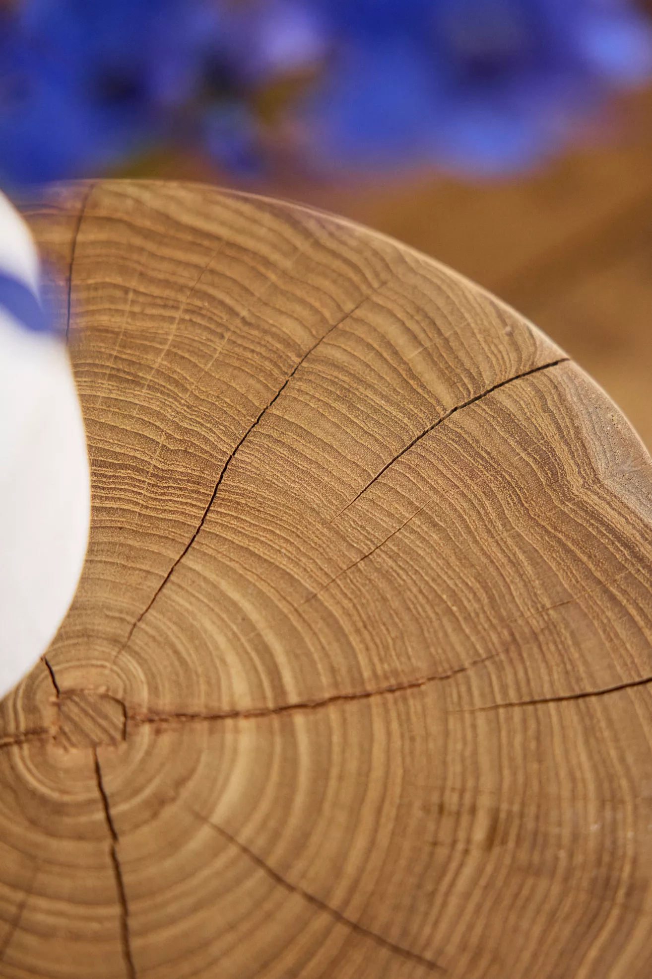 Carved Teak Stool - thumbnail 2