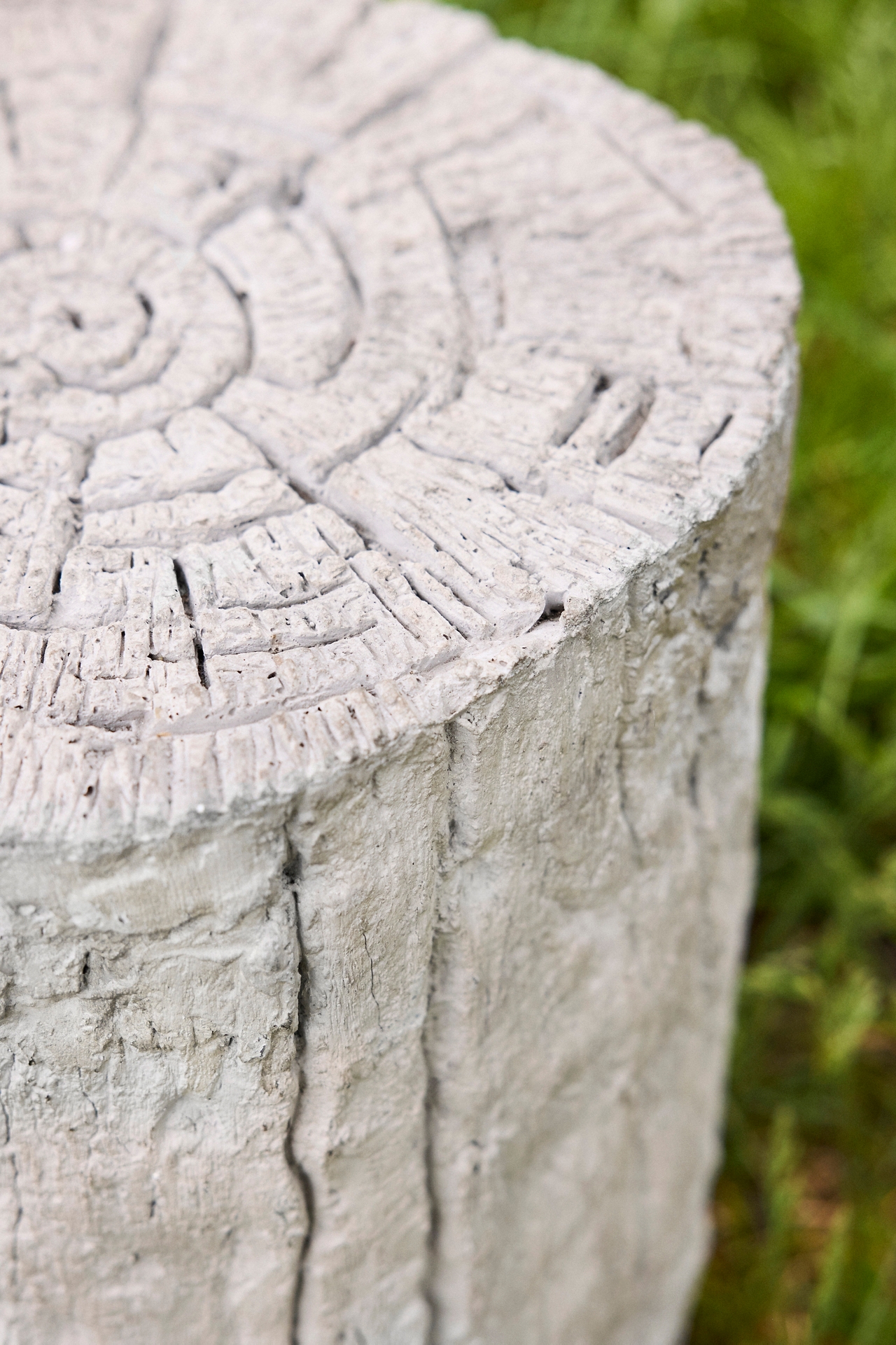 Faux Bois Stool, Round