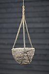 Woven Hanging Basket Pot, Gray 10" #2