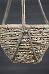 Woven Hanging Basket Pot, Gray 10" #4