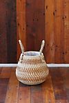 Stripe Rattan Basket Pot with Handles, 10 #4