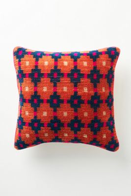 Handwoven Clover Pillow