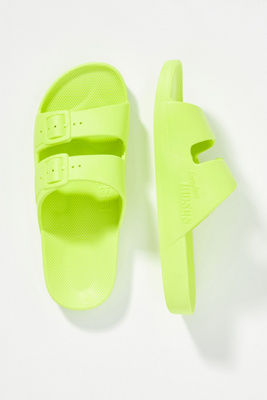 Freedom Moses Two-strap Slides In Green