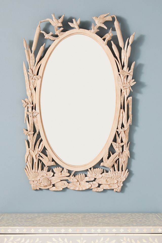 Handcarved Menagerie Mirror #5