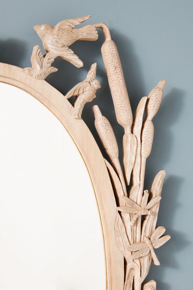 Handcarved Menagerie Mirror #6