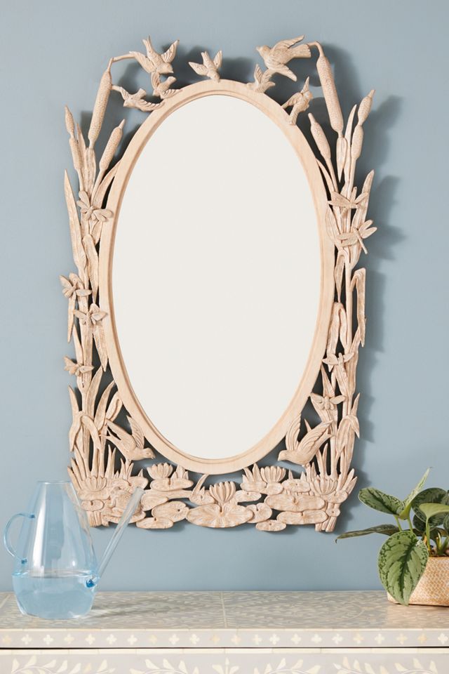 Handcarved Menagerie Mirror #4