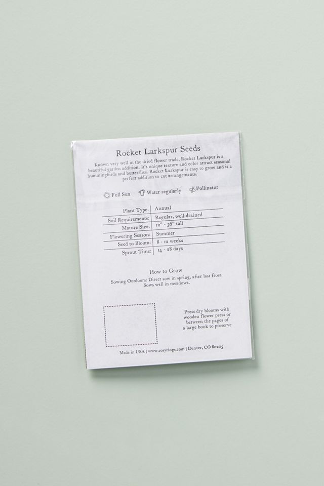 Blossom Seed Packet #2