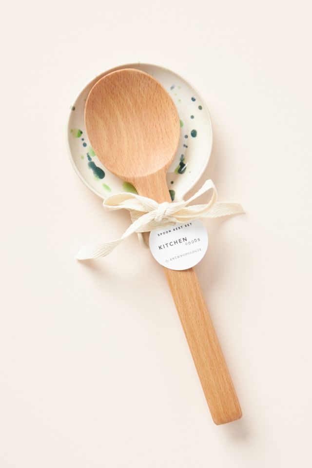 Clea Speckled Spoon Rest Set #1