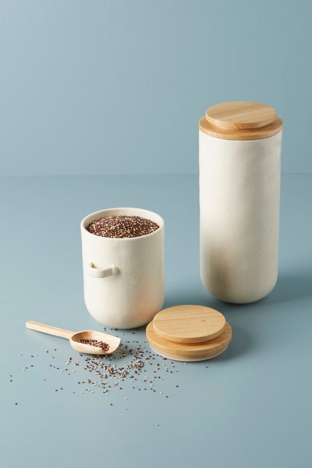 Pomme Upcycled Ceramic Pantry Canister and Spoon #2