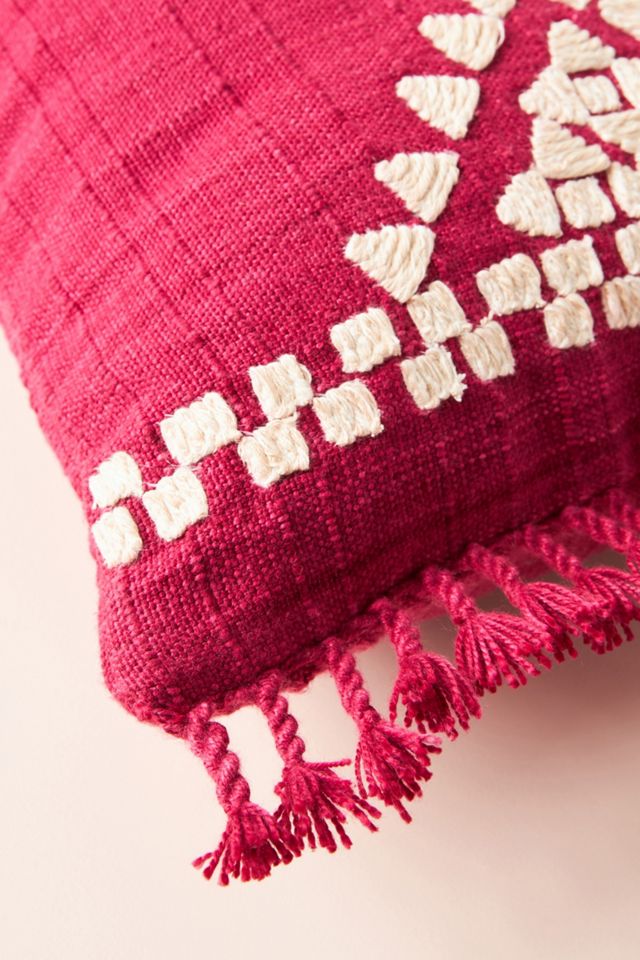 Embroidered Galanos Pillow #2