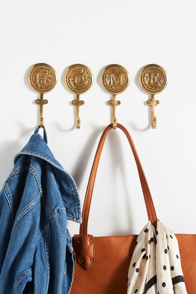  COLLECTIVE HOME - Monogram Wall Hooks, Wall Mounted