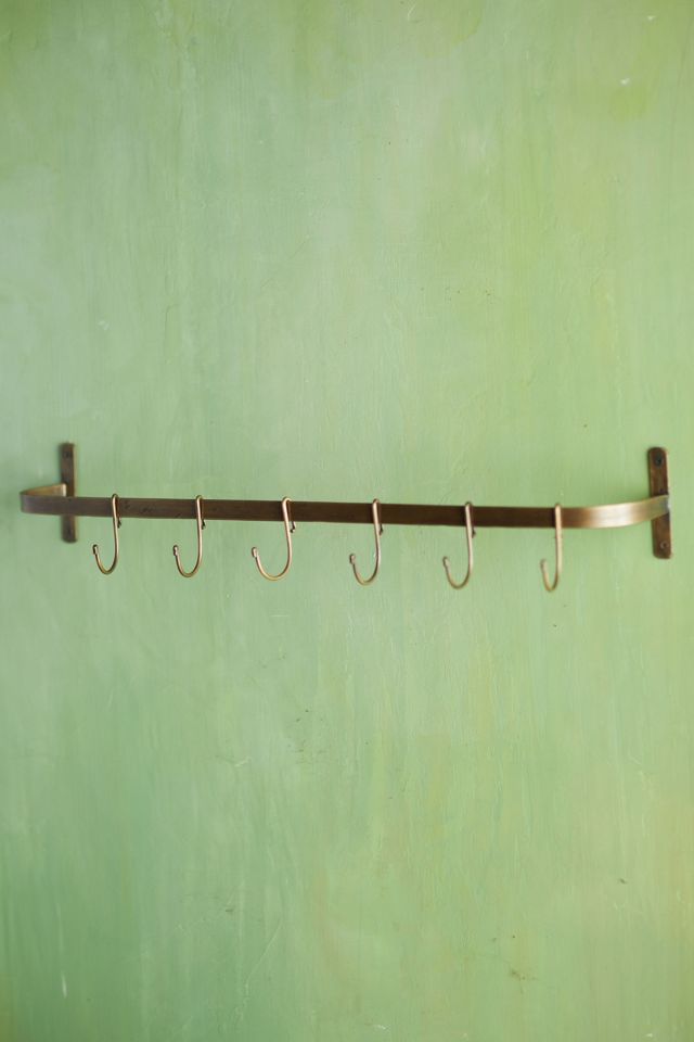 Steel Wall Rail with Hooks #1