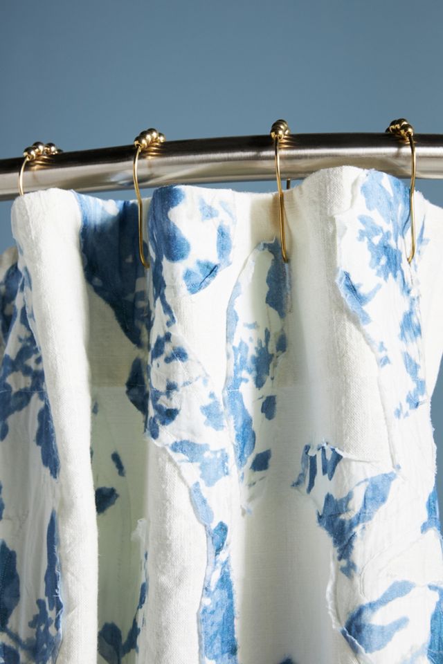 Poppy Applique Shower Curtain #1