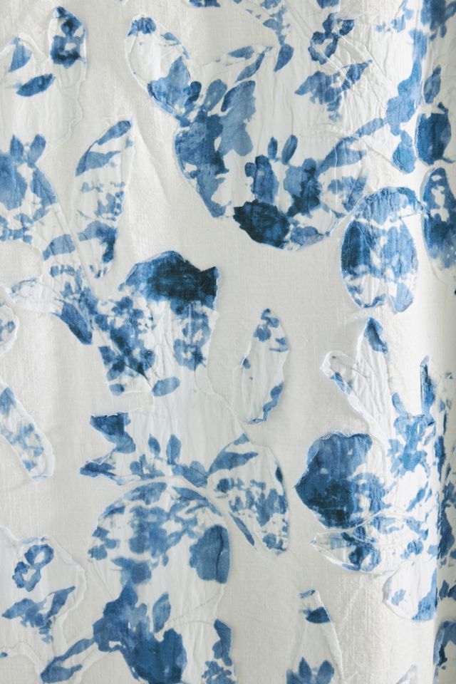 Poppy Applique Shower Curtain #2