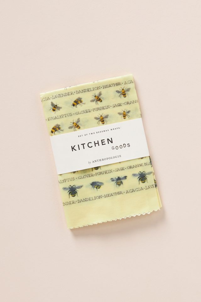 Busy Bee Reusable Beeswax Food Wraps, Set of 2 #2