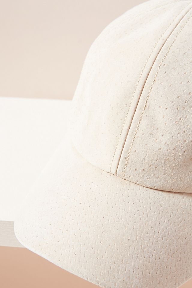 Anthropologie Devin Leather Suede Baseball Cap - light grey Devin Leather Baseball Cap | Anthropologie main image 2