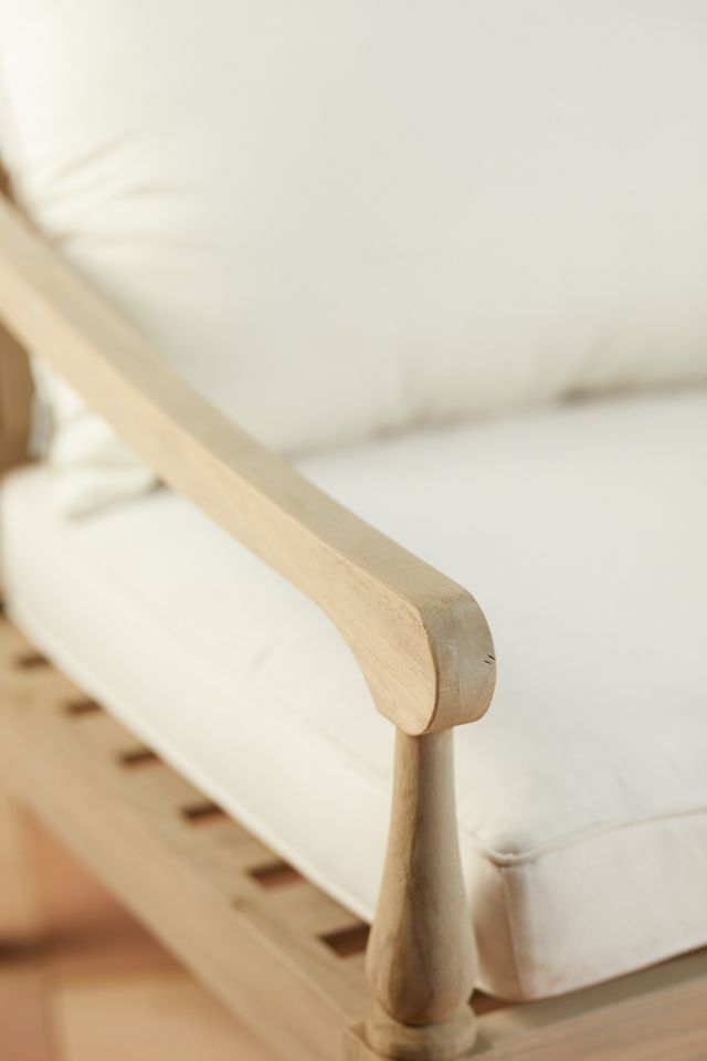 Shoreham Teak Three Seat Sofa #7