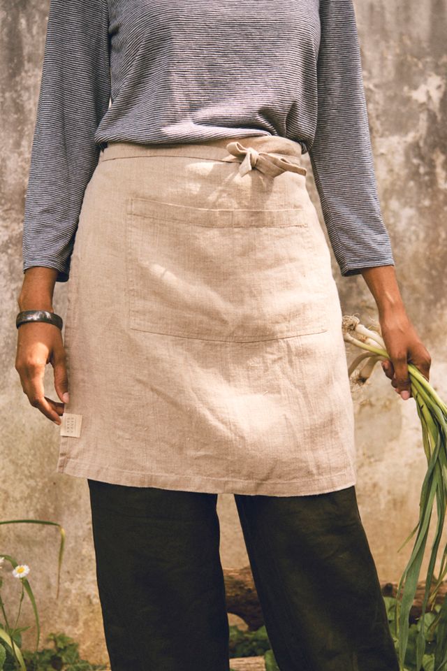 Lotus Linen Apron #4