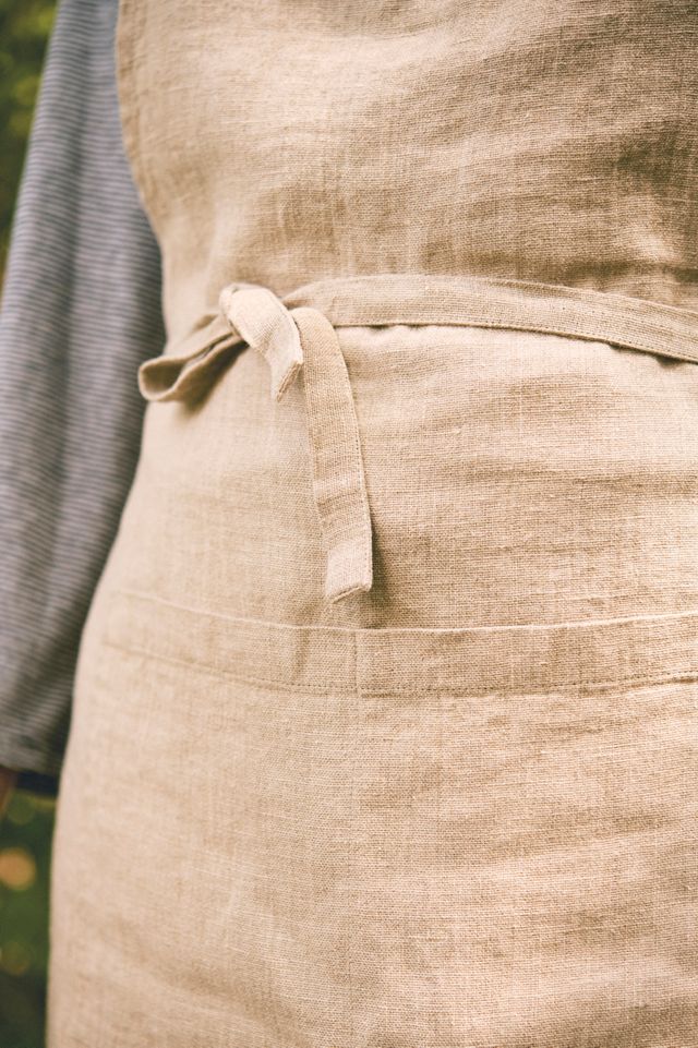Lotus Linen Apron #1