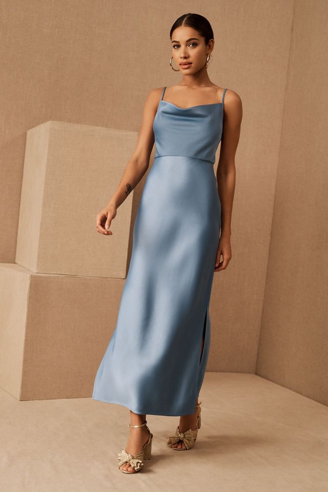 Cali Satin Midi Dress