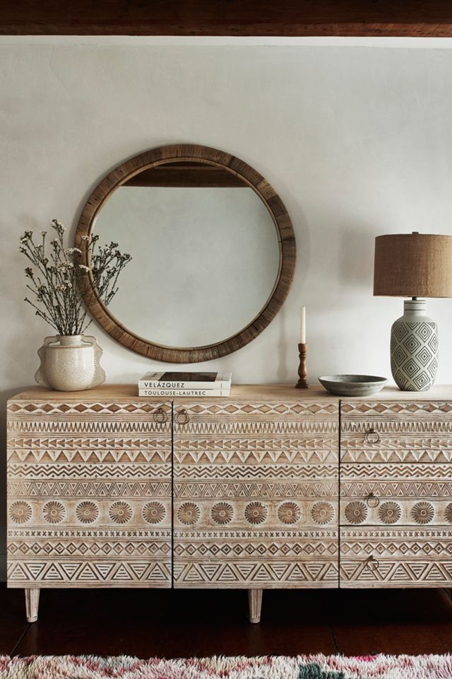 Solana Rattan Mirror #4