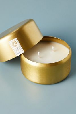 Candlefish Molded Metal Two-Wick Candle