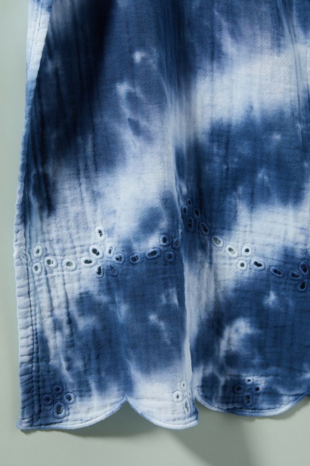 Vivian Tie-Dye Eyelet Dish Towel #1