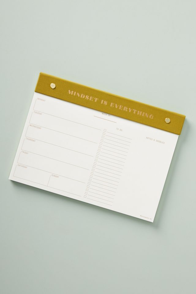 Mindset Is Everything Weekly Deskpad #1