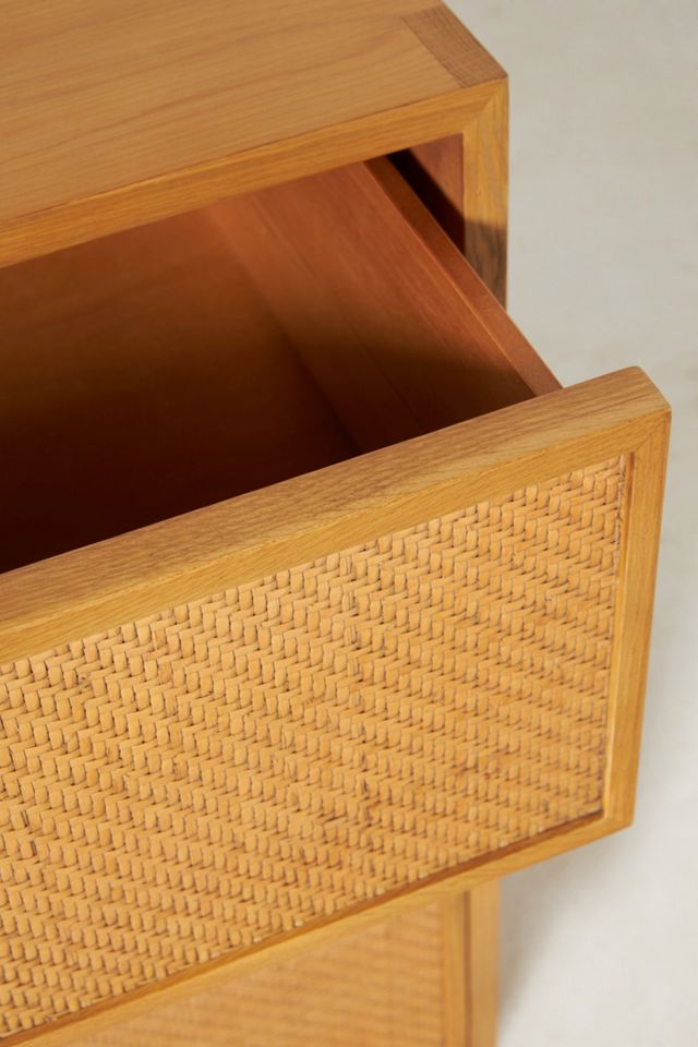 Wallace Cane and Oak Three-Drawer Dresser #2