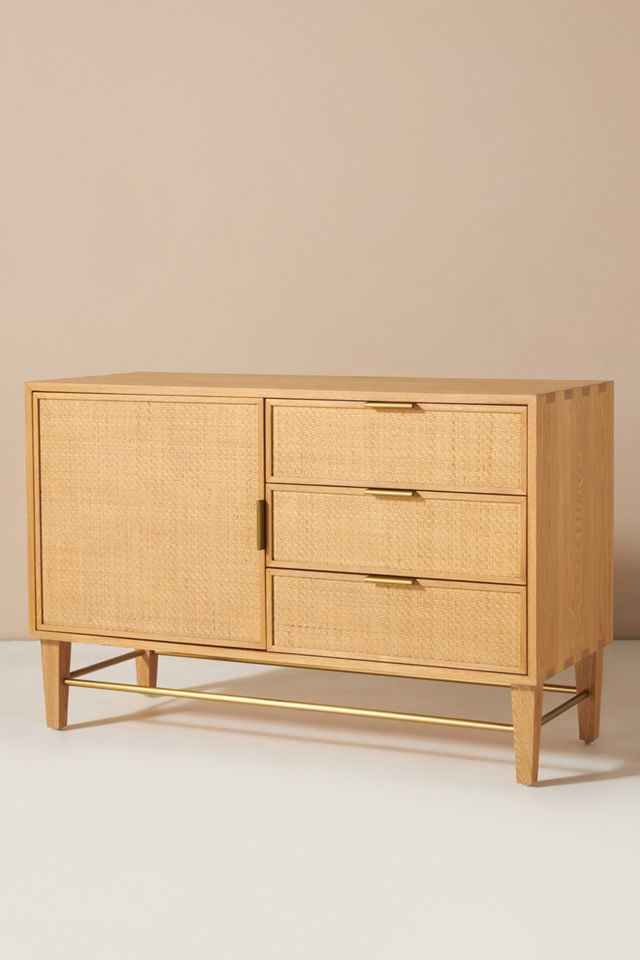 Wallace Cane and Oak Petite Buffet #2