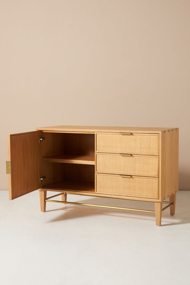 Wallace Cane and Oak Petite Buffet #3