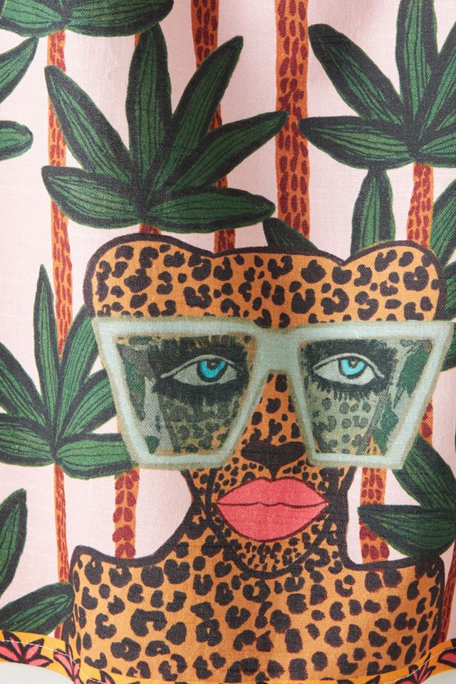 Kendra Dandy Bouffants Cheetah Dish Towel #1
