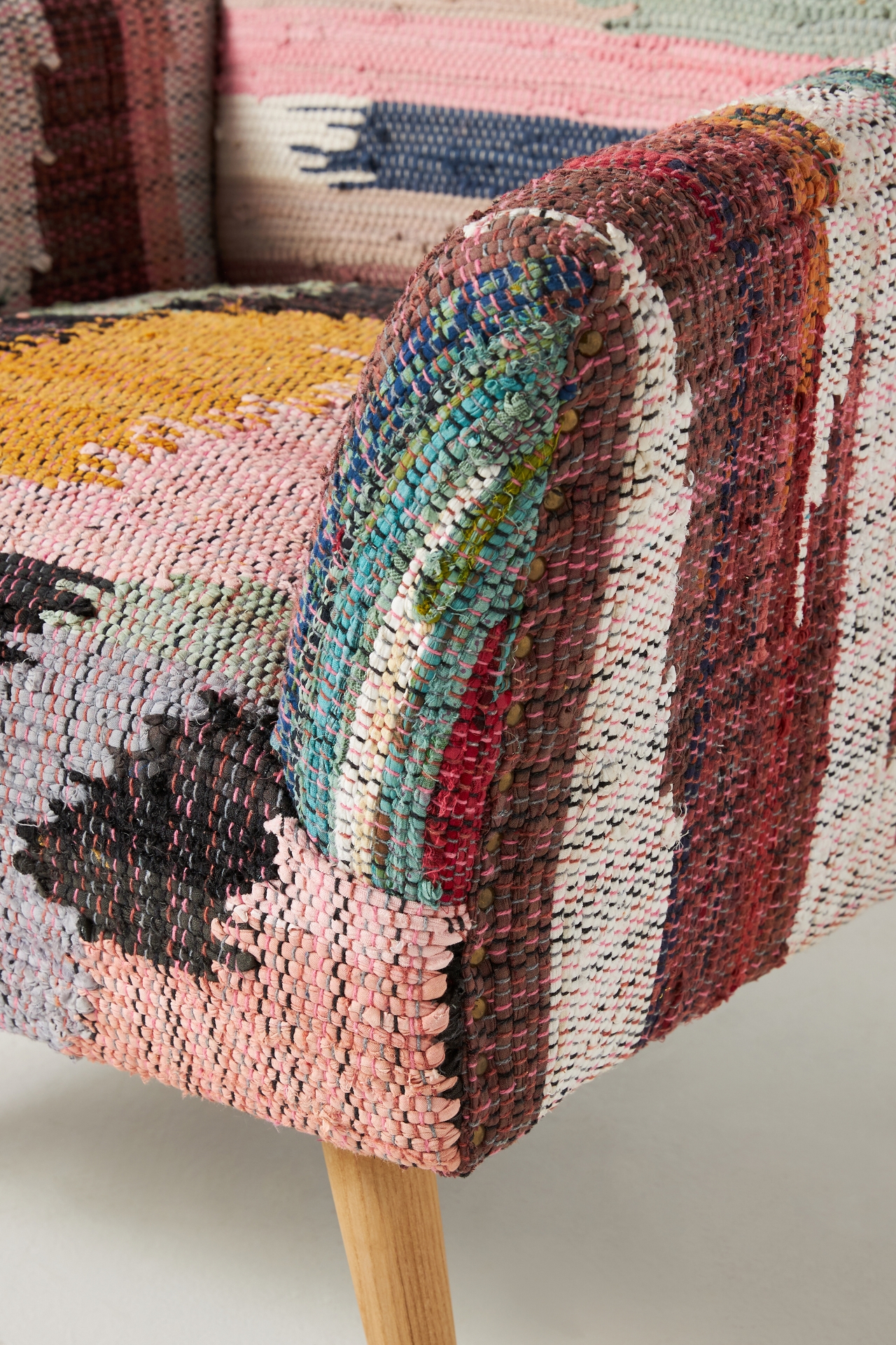 Woven Marija Rag Rug Accent Chair