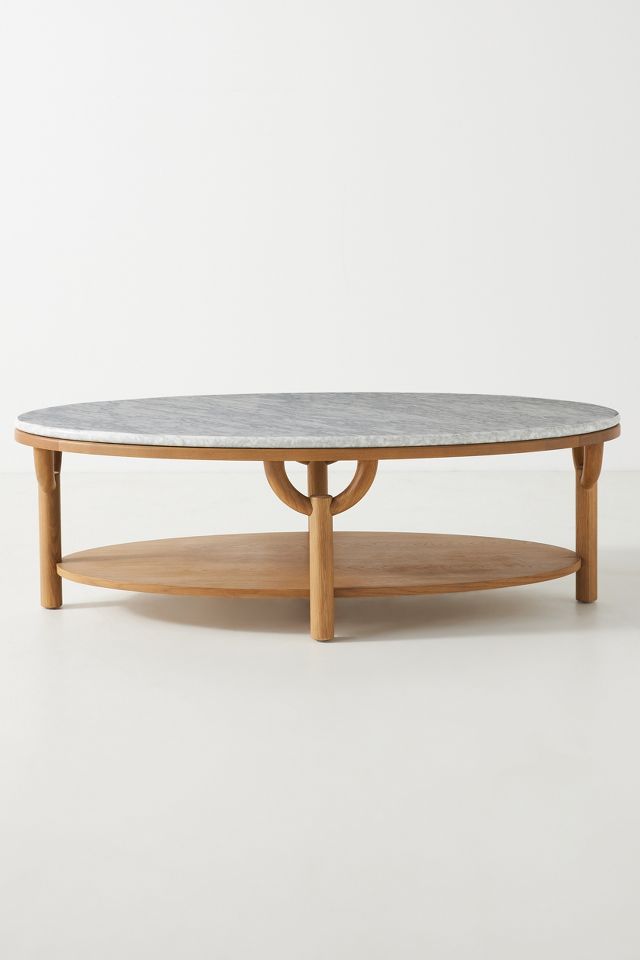 Anthropologie marble shop coffee table