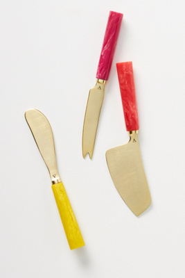 Edith Cheese Knives, Set of 3 | AnthroLiving