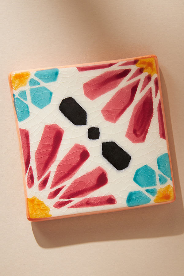 Anthropologie Azu Coaster By  In Pink Size Coasters