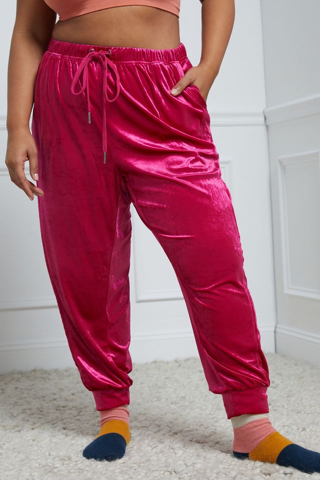 Anthropologie discount velvet joggers