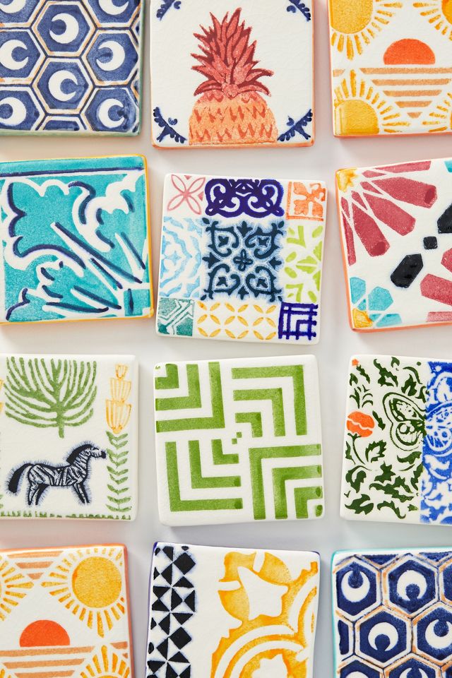 Anthropologie coaster hot sale set