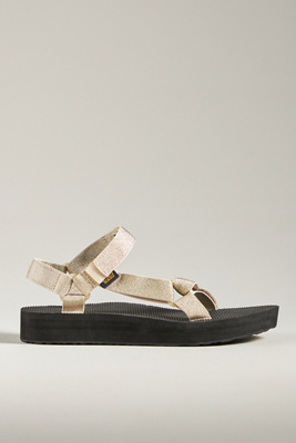Teva Gold Midform Universal Sandals In Gold