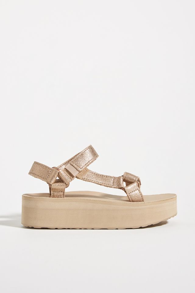 Teva leather store flatform sandals