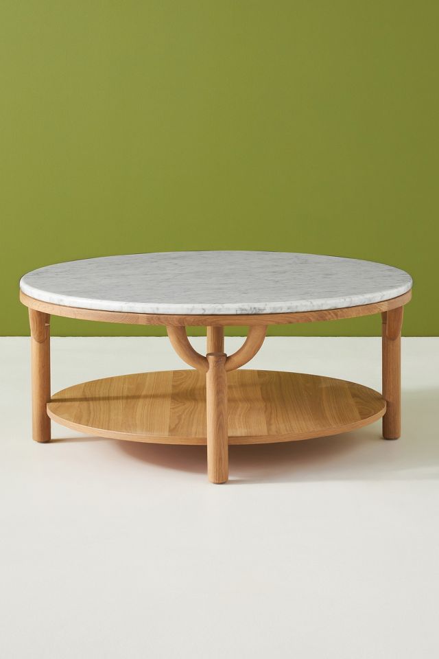 Anthropologie marble shop coffee table