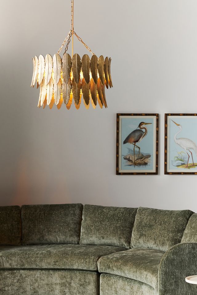 Feather chandelier on sale