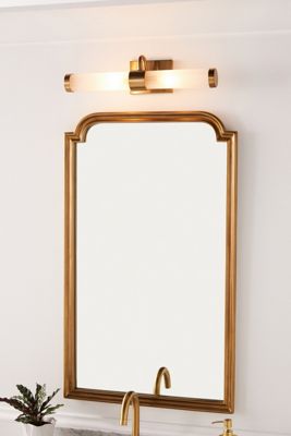 Elise Glass Metal Ribbed Vanity