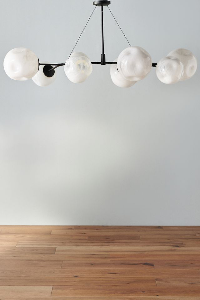 Cloud Organic Glass Globe Chandelier #2
