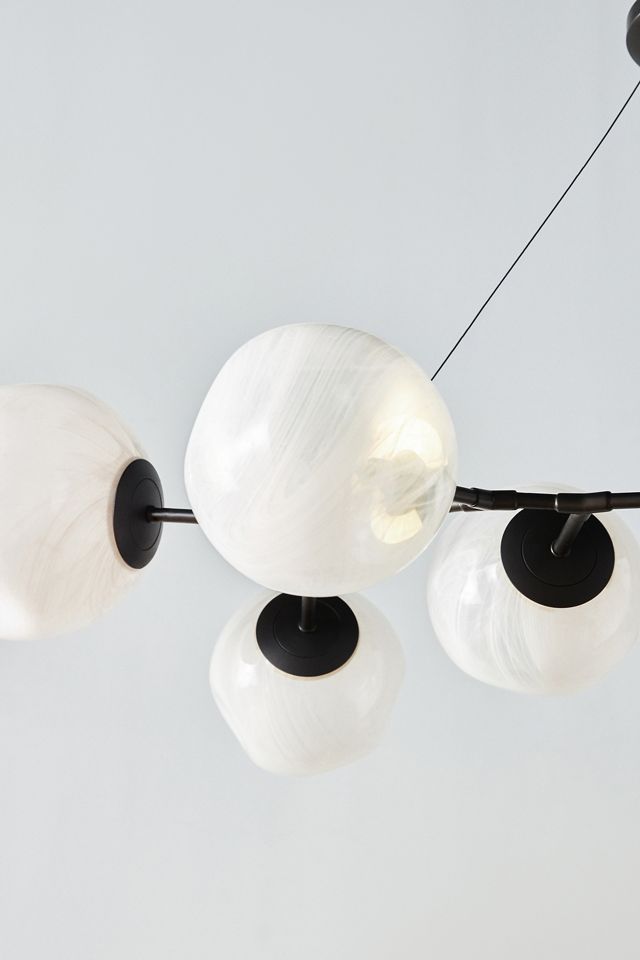 Cloud Organic Glass Globe Chandelier #3